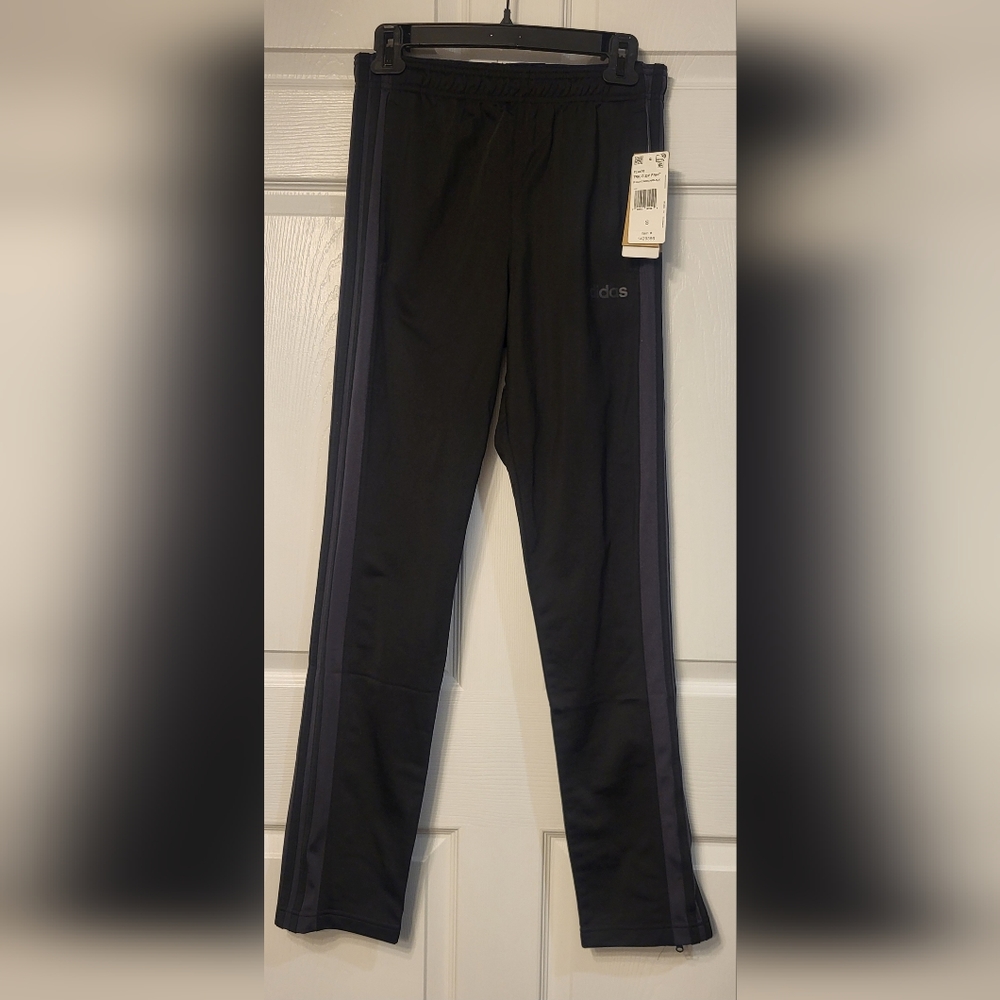 NWT Adidas Black/Carbon Tricot Athletic Pants Size Small